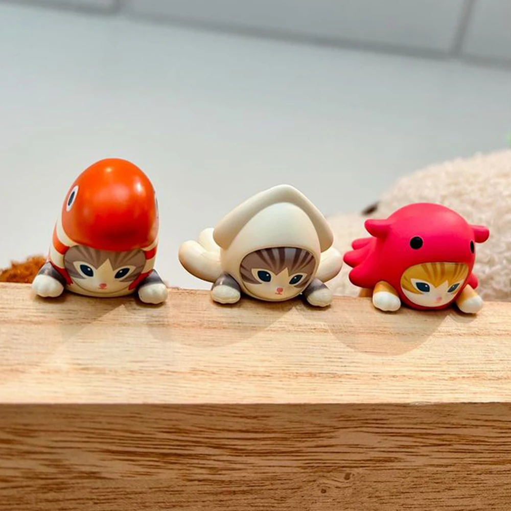 Hippers Mofusand دمية صندوق الغموض القطط لطيف صندوق أعمى القرش مواء كراب Flapjack الأخطبوط صندوق محظوظ لعبة هدية الكريسماس #2