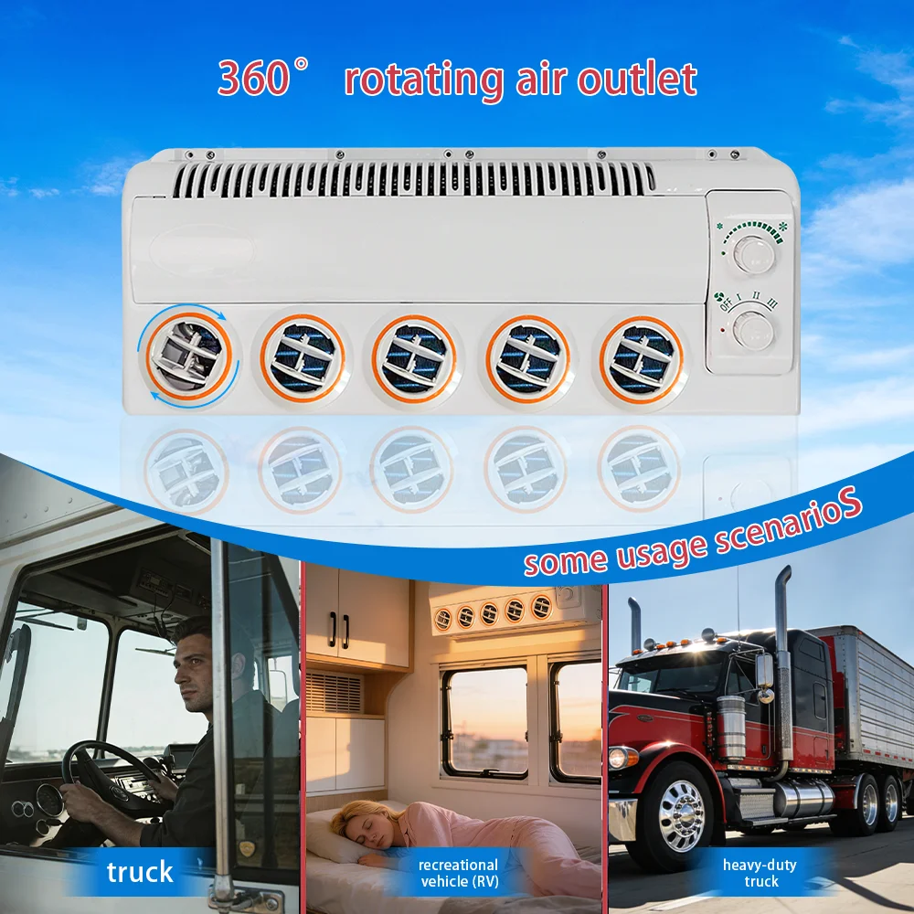 

Split Parking Air Conditioning Ac Low Power Consumption 12v 24v Parking Air Conditioner Cooler For Trucks RV Caravan