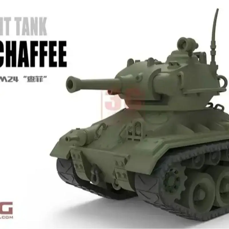 MENG MODELO WWT-018 Q versão EUA LIGHT TANK M24 Kit de modelo de CHAFFEE
