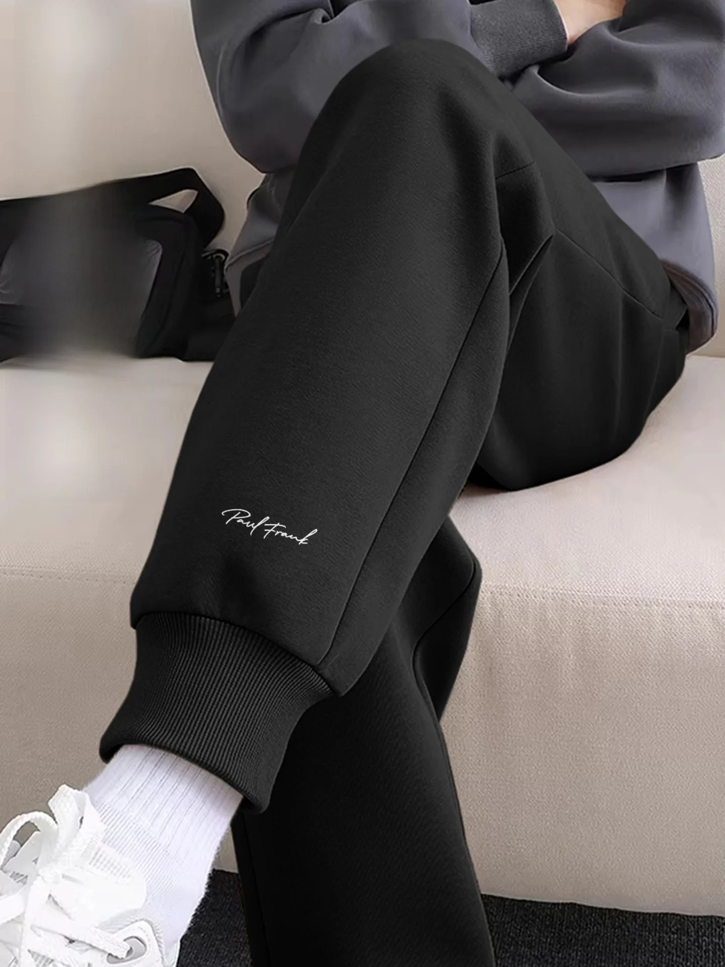 

Мужские повседневные свободные спортивные брюки-джоггеры с манжетами, весенняя новинка, молодежные, из хлопка и полиэстера