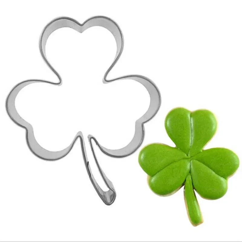 

1pcs Kitchen Accessories Clover Sugarcraft Fondant Cake Decor Tool Pastry Shop Metal Stainless Steel Cookie Cutter Biscuit Mould