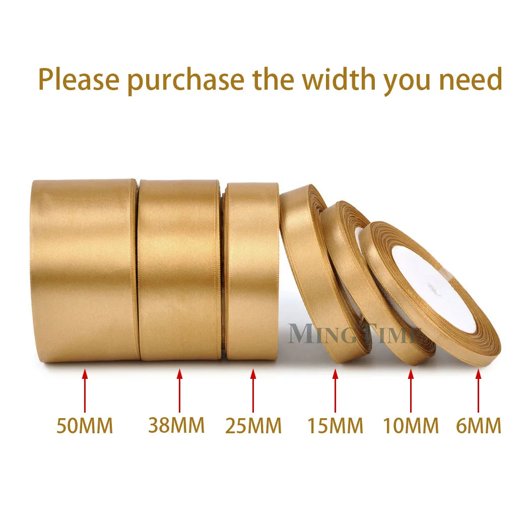 Satin Ribbon 22Meters 6mm 10mm 15mm 25mm 38mm 50mm Perfect for Sash Gift Bow Handmade DIY Craft Wedding Party Supply Decoration