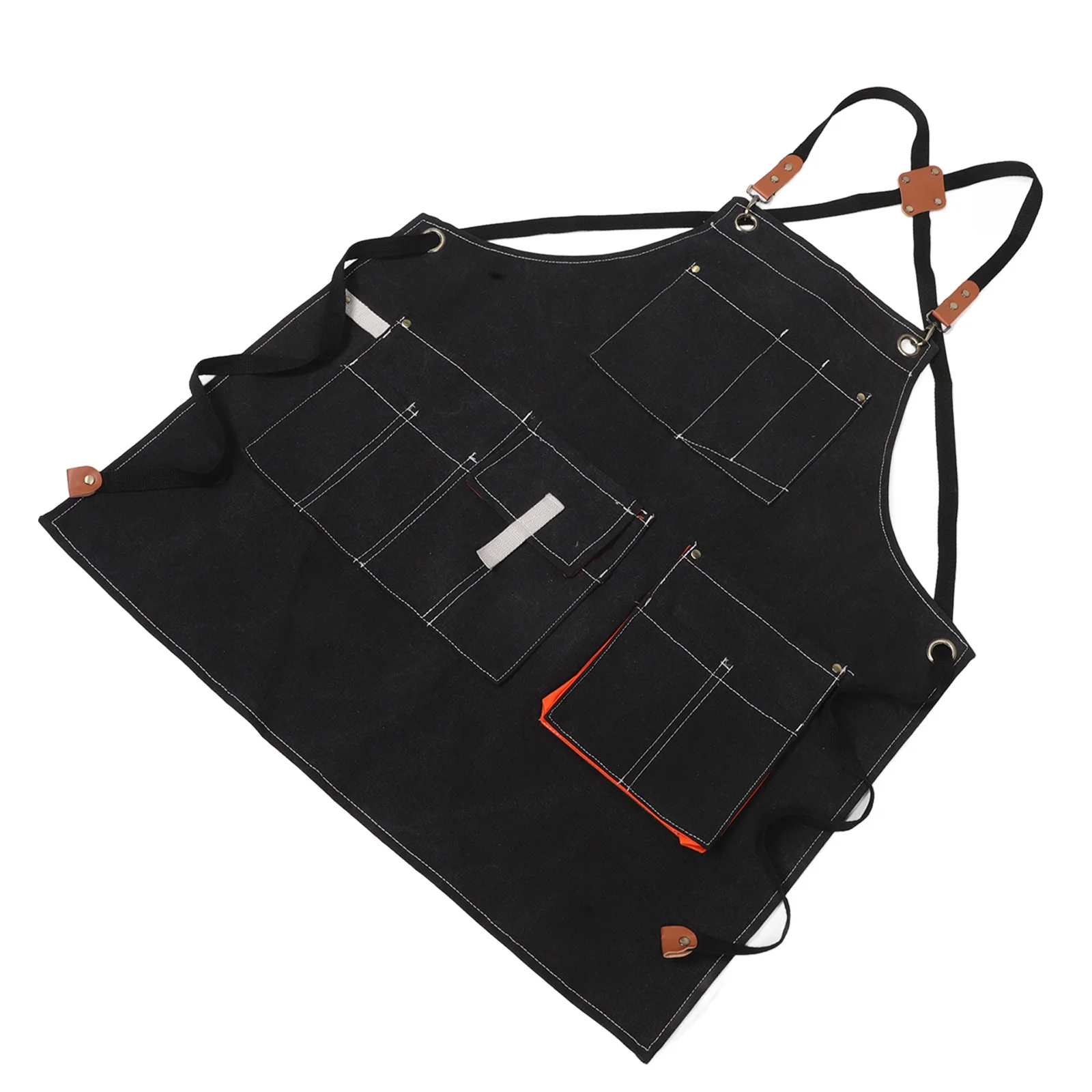 

Chefs Apron Kitchen Women Woodworking Aprons For Cooking Mens with Pockets Painters