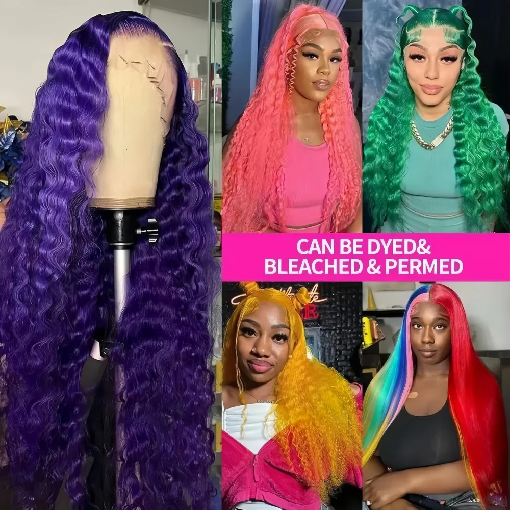 Smilegirl 613 HD Lace Frontal Wig 13x4 13x6 Deep Wave Lace Front Human Hair Wig Transparent Blonde Curly Wig 30 Inch 220% Density For Women