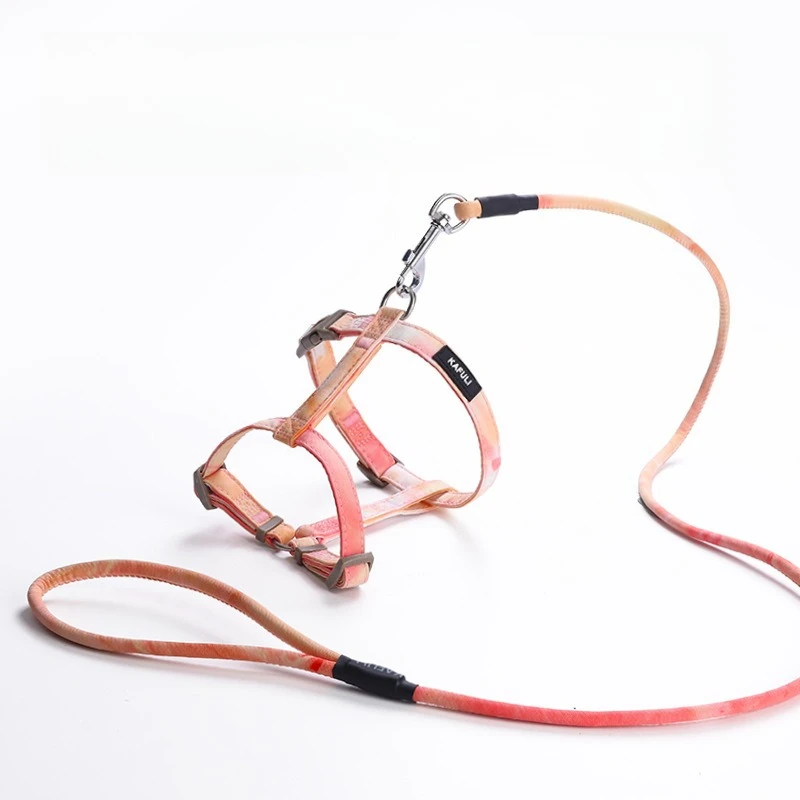 

Cat Leash I-shaped Harness Explosion-proof Flush Small Dog Universal Cat Harness Dog Walking Artifact Pet Supplies