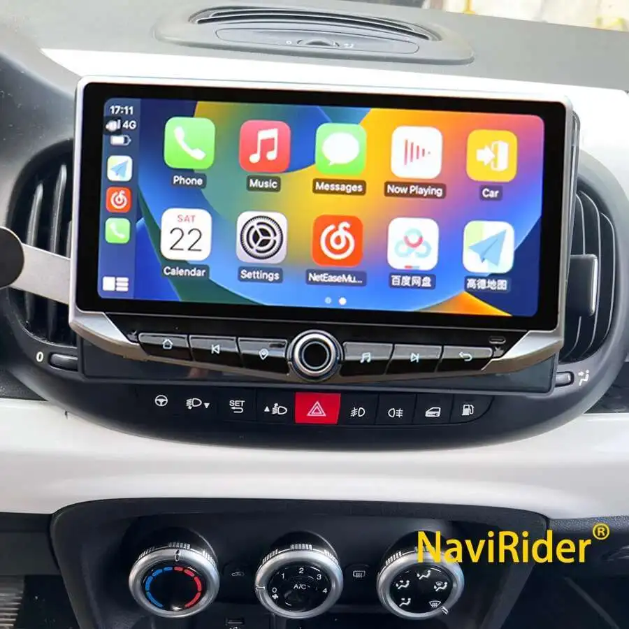 Autoradio 10.88 INCH Android Qled Scherm Voor Fiat 500L Egea Doblo 2012-2017 Carplay Multimedia Video Player GPS Navi stereo HU
