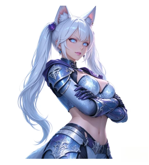 Sword Wielding Anime Girl Vinyl Sticker 18cm, Waterproof Decal for Car Motorcycle Helmet Laptop Window