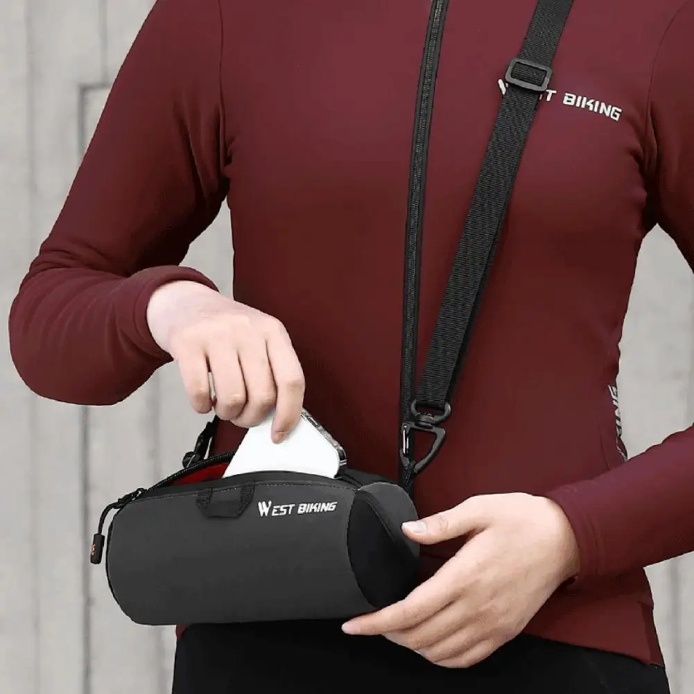 Bicycle Handle Bag Waterproof Bike Handlebar Bag with Large Capacity for Easy Installation Versatile Storage Front Bike Bag
