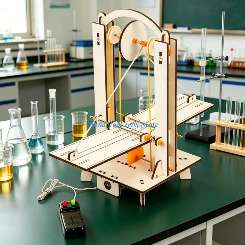 H37F Hand Craft Remote Operated Lift Bridge Set For Kids Physics Experiment Projects