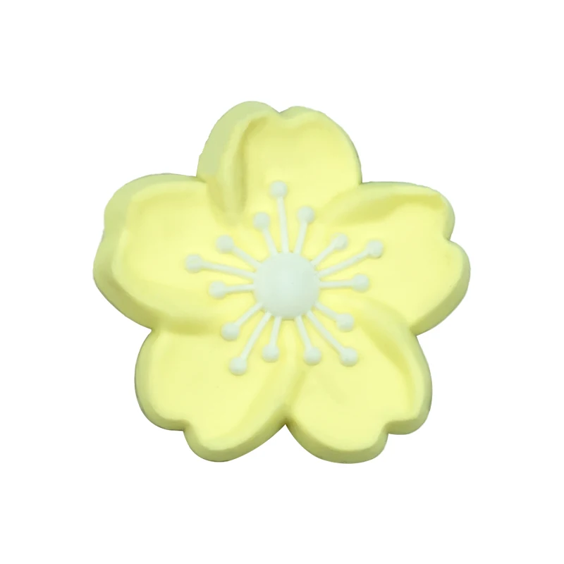 1/25 Stück gelbe Schuhanhänger, Blumen, Früchte, Stern-Schuhdekorationen, Bananen-, Birnen-, Chrysanthemen-Pins für Frauen und Mädchen, gelbe Pins – Detail 8