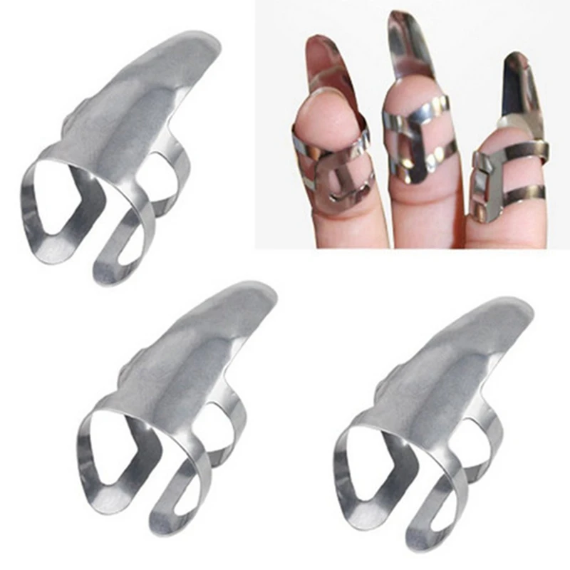 12Pcs Steel Finger Picks Set Adjustable Bass Finger Picks Stainless Steel Finger Picks And Thumb Picks