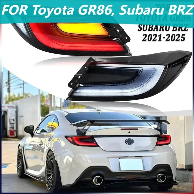 

1 пара дымовых светодиодных задних фонарей для Toyota GR86 и Subaru BRZ ZN8/ZD8 2021-2025 Plug and Play