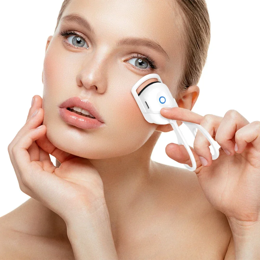 Portable Electric Heated Eyelash Curler Comb Eye Lash Perm Long Lasting Shaping Eyelash Curls Thermal Eyelash Curler Makeup Tool image 2