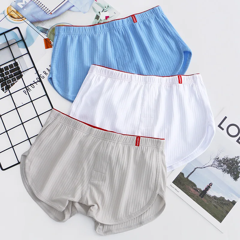 Large Size Mens Arrow Shorts Cotton Soft Underwear Sexy Home Panties Boxers Male Loose Breathable Sleepwear Underpants Undies