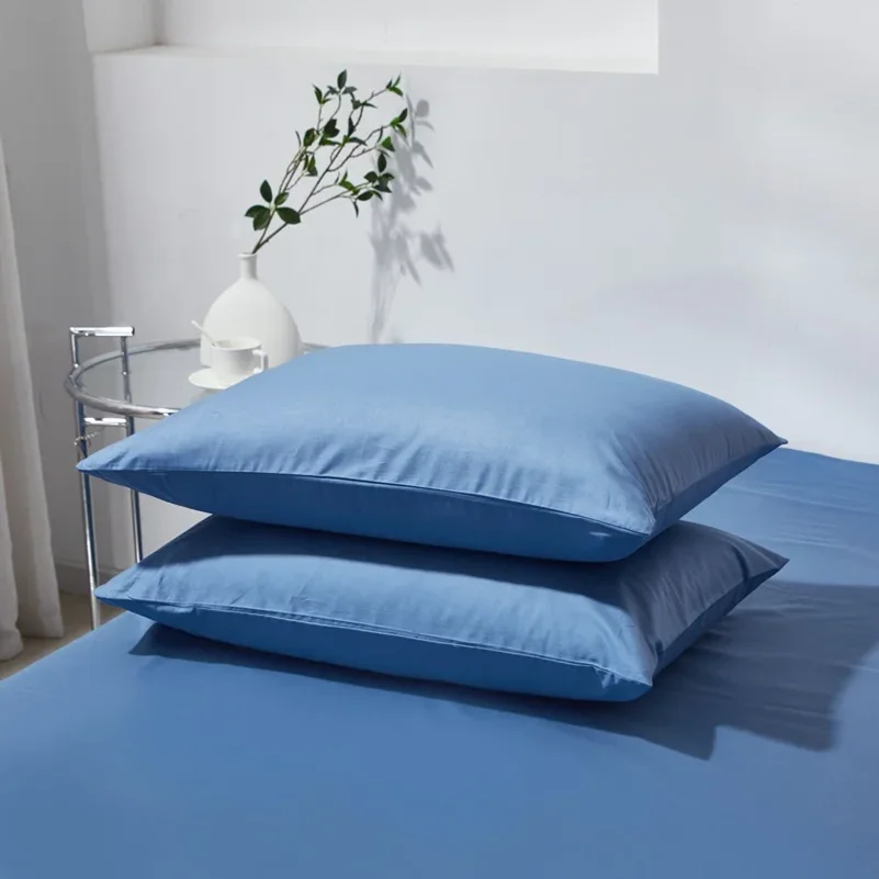 High Quality 100% Cotton Pillowcase Skin Friendly Breathable Envelope Pillow Cover 48x74cm