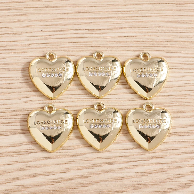 8pcs Cute Crystal Star Moon Love Heart Charms for Jewelry Making Alloy Key Animal Bear Charms Pendant for DIY Earrings Necklaces