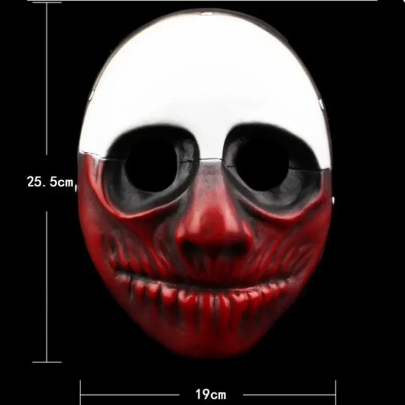 Steam Game Pay Day 2, маска из ПВХ, страшный клоун Даллас, волк, граффити, шлем, Хэллоуин, маскарадный костюм для вечеринки, реквизит, розыгрыш MN3