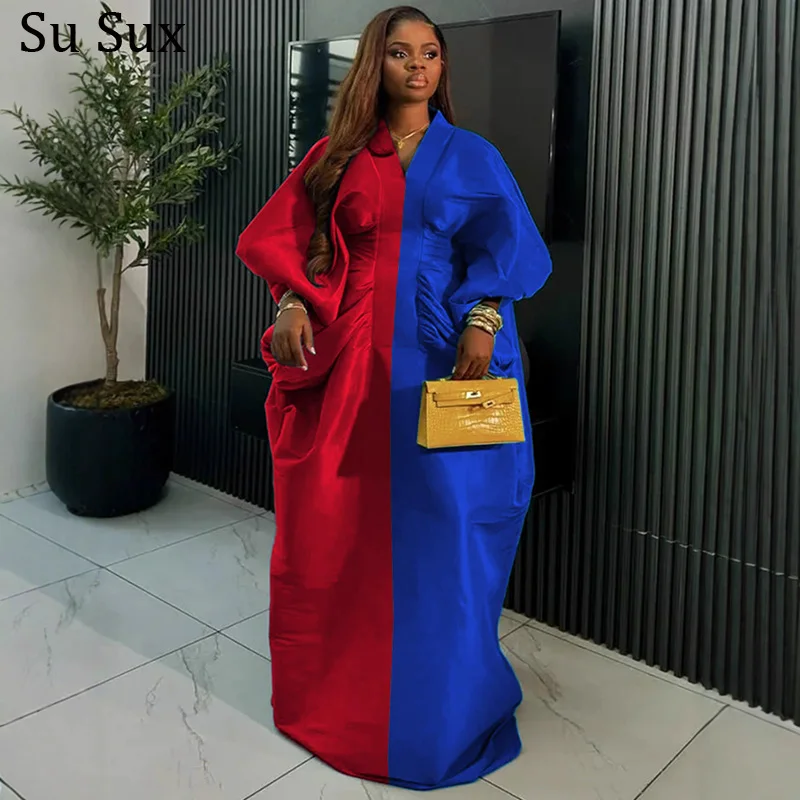 

Плиссированное платье макси Африканские платья для женщин Дашики Дубай Абая с v-образным вырезом и рукавами «летучая мышь» Мусульманский бюст 219 см Вечеринка