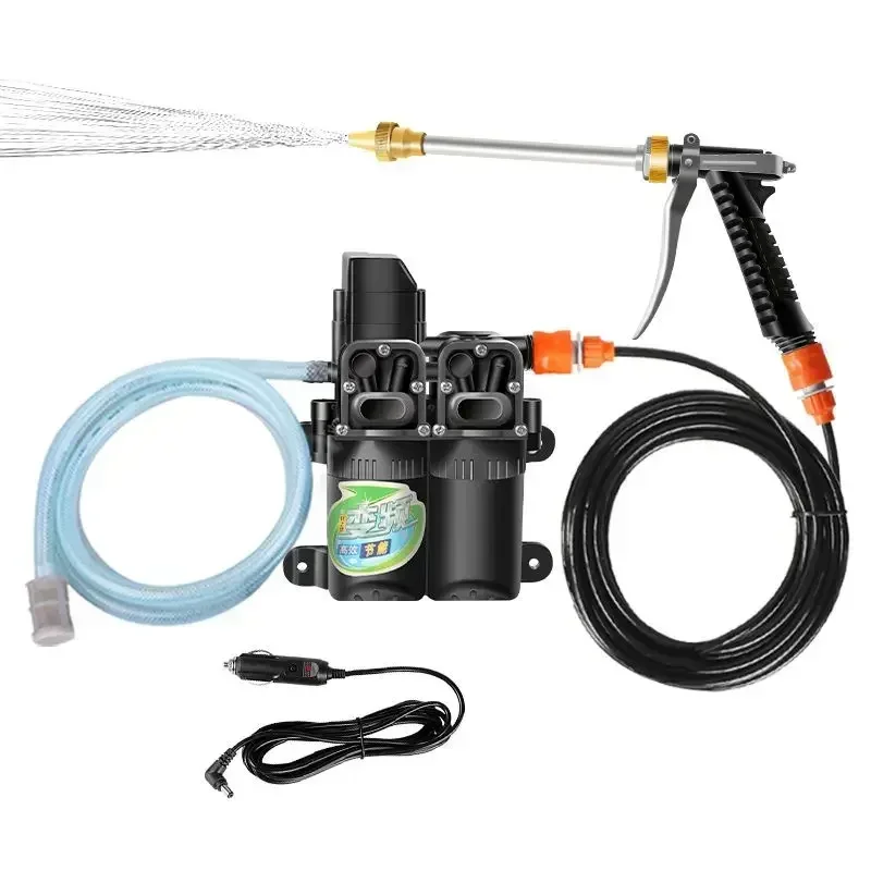 Durable  Double Pump Car Wash Machine 12v Household 220v High Pressure Car Wash Brush Water Gun Car Wash Artifact