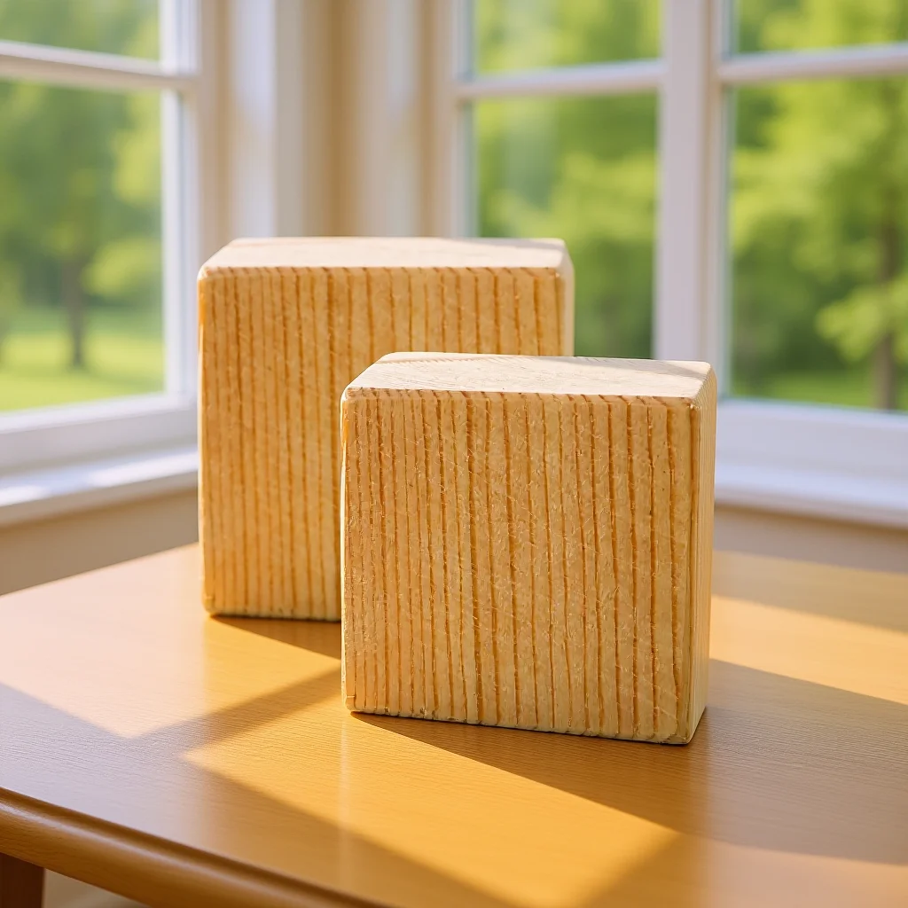 

2pcs 5x5x5cm Wood niture Risers Bed Sofa Desk Chair Blocks Noise Reducers Heavy Duty Storage Creator Scratch Preventer