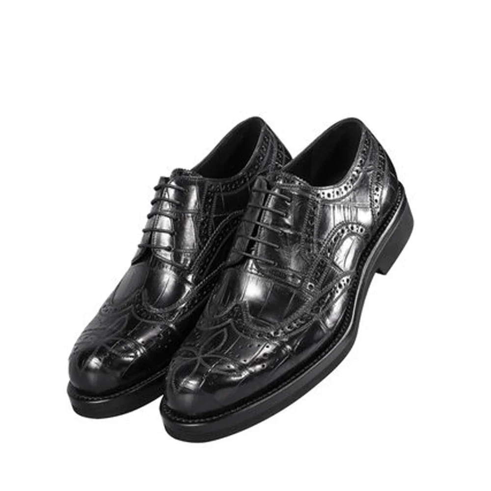 cestbeau new  carving crocodile shoes  soft  Microwave wheel  men dress shoes male formal shoes