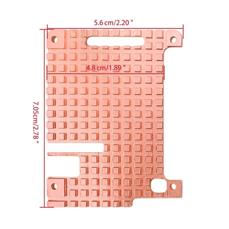 Y1UB Copper Heat Sink Cooling Pad อุปกรณ์กระจายความร้อนแบบพาสซีฟสำหรับ 4B