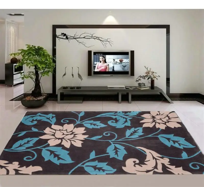 Tapis salon Pastoral acrylic flowers hand-cut carpet pad alfombras rugs and carpets Plans to customize