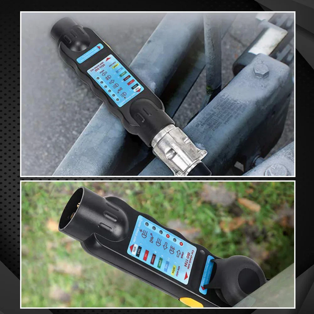 13 دبوس قافلة سحب سحب بار ضوء الأسلاك تستر الملحقات 12 فولت مقطورة المقبس تستر شريط القطر التوصيل المقبس أدوات التشخيص #6