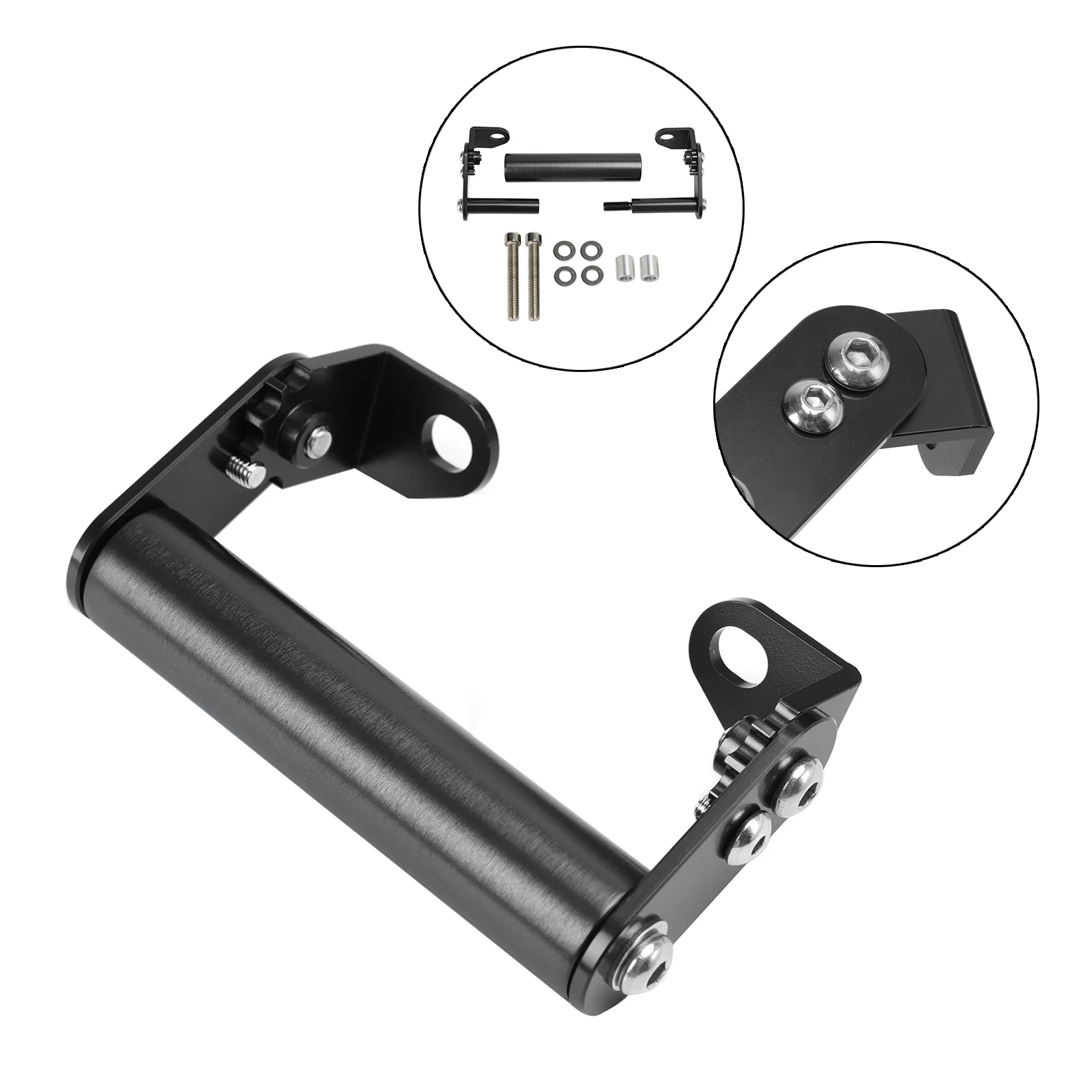 

Gps Extension Bracket Phone Bracket 22Mm Universal Black For Motorbike Motocycle