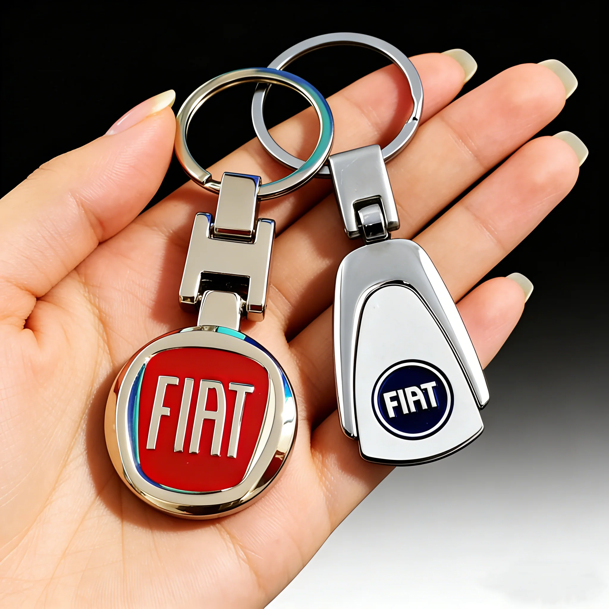 Fashion Car Key Ring Decoration Keychain Pendant for Fiat Uno Palio Tipo 500c Aegea Doblo Panda Punto Car Styling Accessories