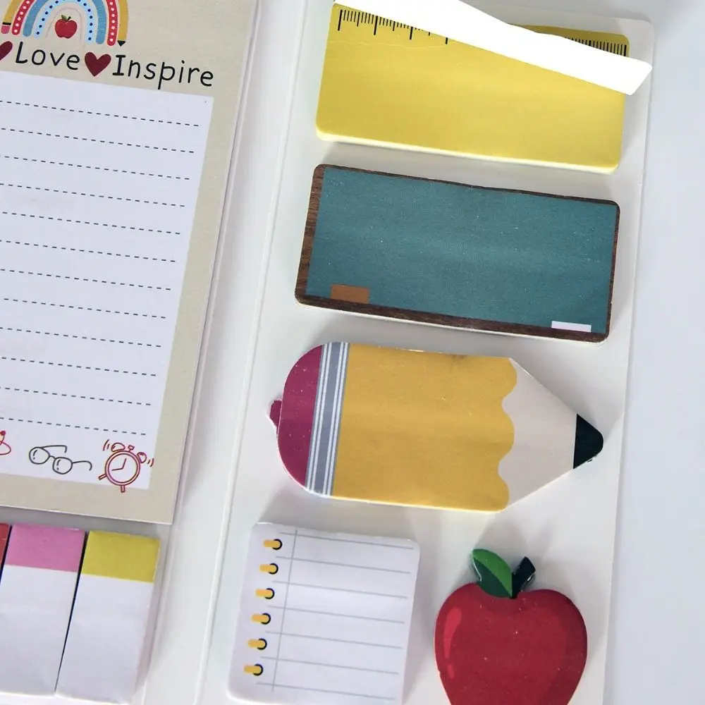 Teachers' Day Theme Teacher Sticky Notes To Do List Self-Stick Sticky Note Pads Multi-piece Set Combination Writing Memo Pads