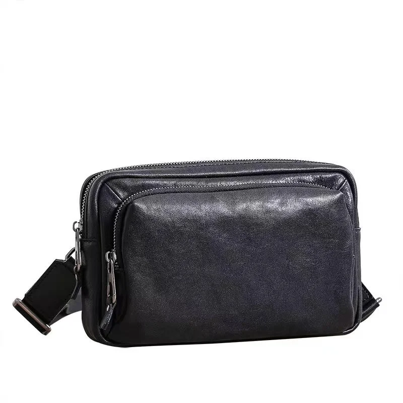 wmnuo Brand Messenger Shoulder Bag Man Genuine Cowhide Leather Crossbody Bag Male Mini Ipad Clutches Handbag Boys QX769