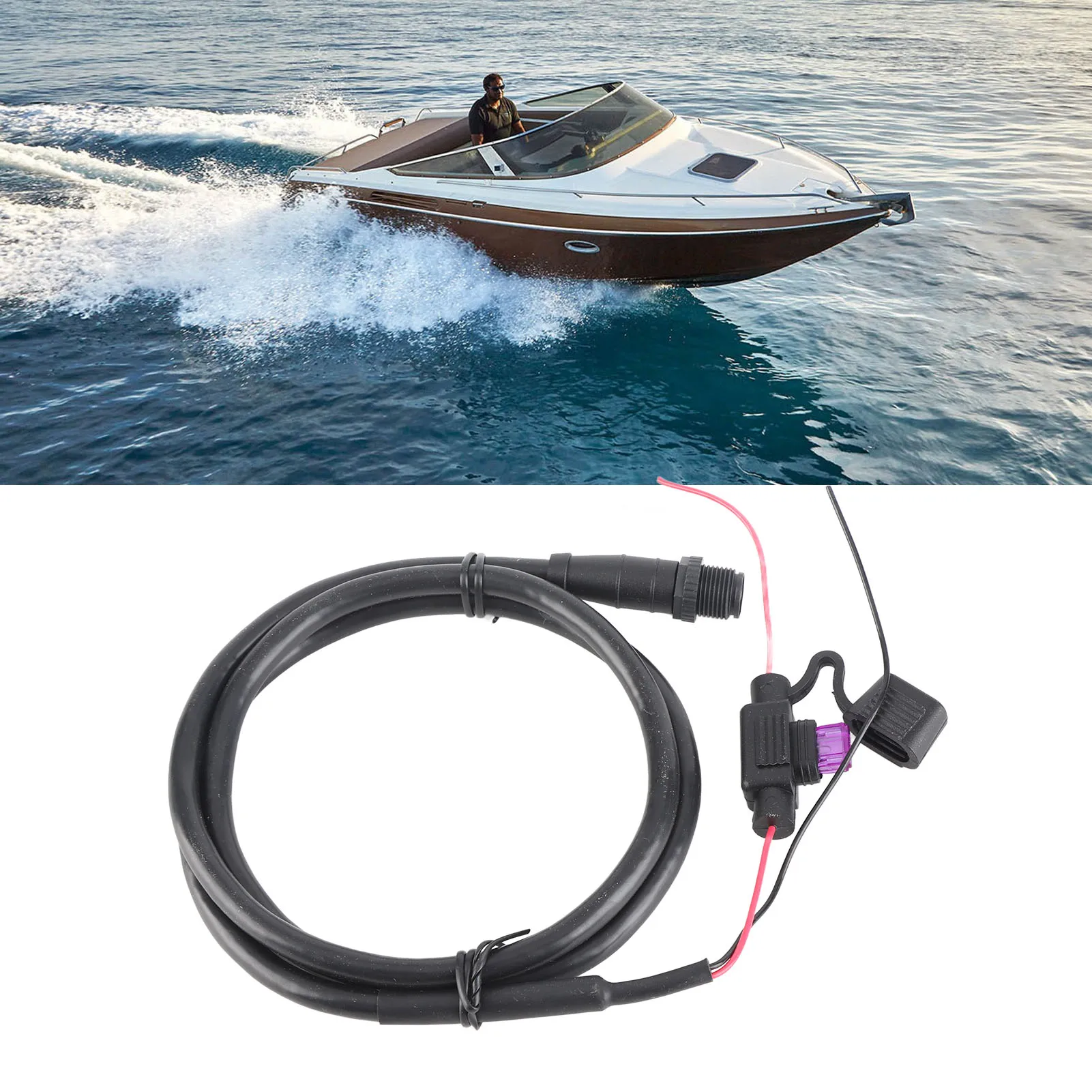 For NMEA 2000 N2K Male Power Cable with 5 Pin 1m/39.4in Long for Garmin Networks