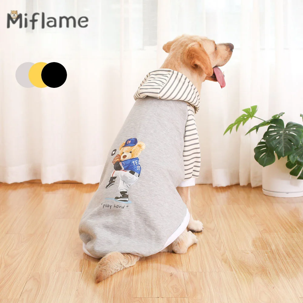 

Miflame Autumn Winter Small Medium Large Dogs Hooded Sweater Labrador Golden Retriever Shiba Inu Warm Coat Pet Dog Hoodie