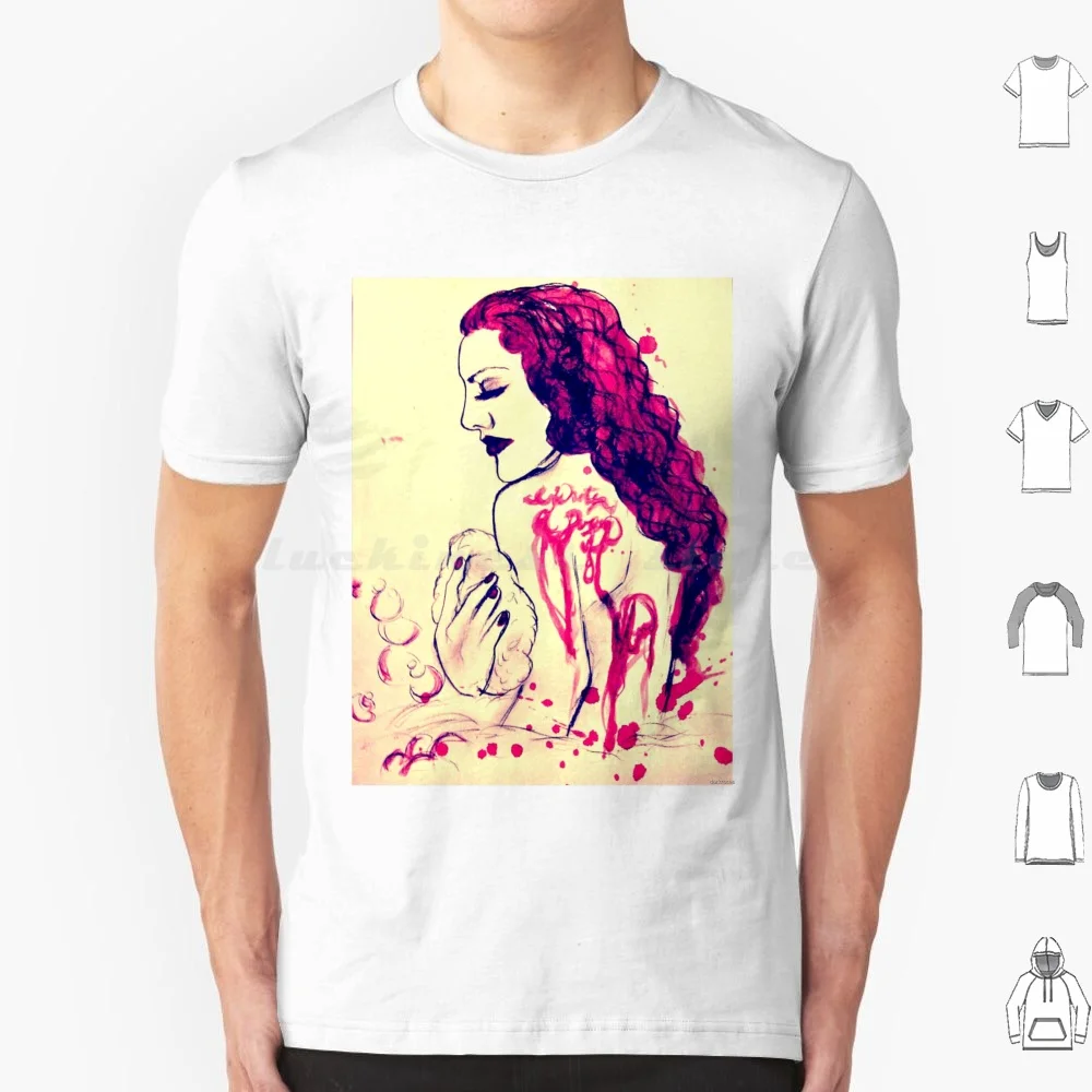 Poème de sang-Sarah t-shirt grande taille 100% coton Tanz Der Vampire Sarah Chagal Art des fans musicaux européens