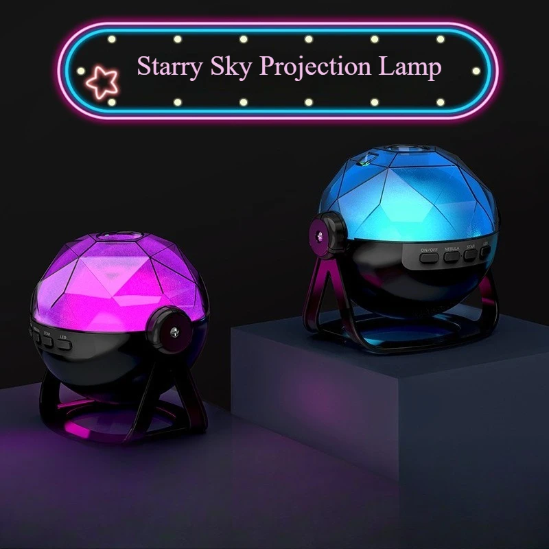 

USB Charging Starry Sky Projection Light Atmosphere Star River Colorful Night Light High Quality Holiday Children's Gift