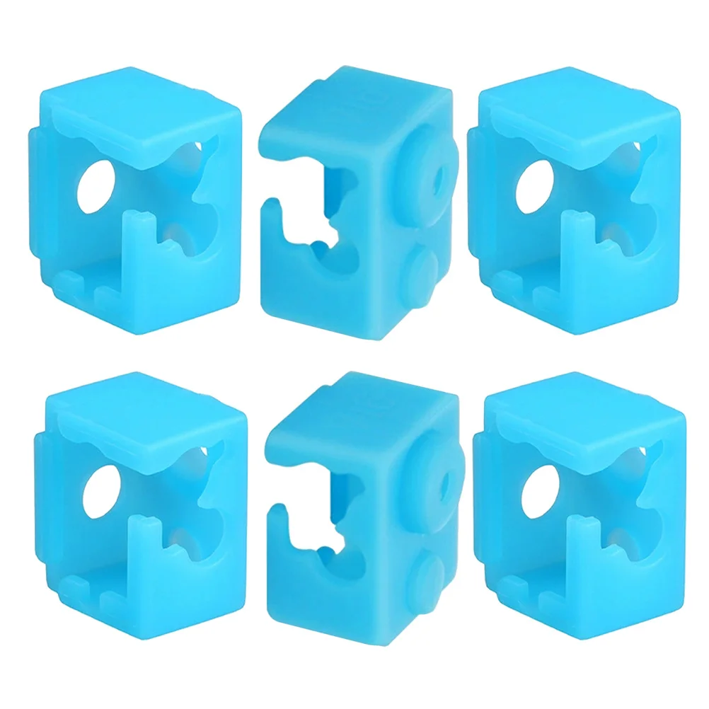 

6pcs Silicone Sock For 3D Printer Hotend Heater Block Cover High Temp Resistant Durable Protection Print Precision Tool