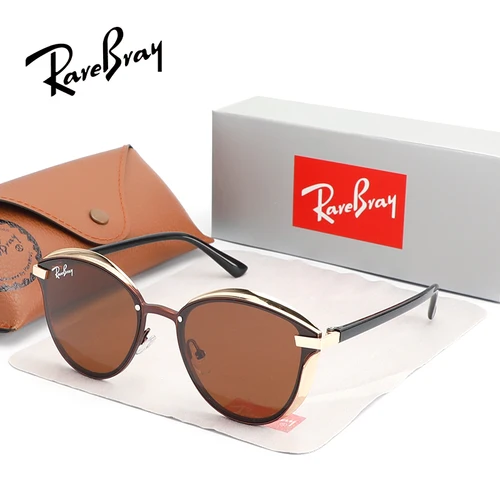 Imagen 1 del producto Gafas de sol redondas para hombre y mujer, lentes de sol polarizadas pequeñas a la moda para hombre y mujer, gafas de sol Vintage literarias para conducir