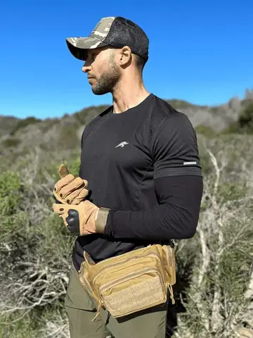 Packs for Men Nylon Shoulder Hiking Tactical Multi-function Waist Pack Fanny  Mobile Phone Bag Sports High-capacity Waist Bag