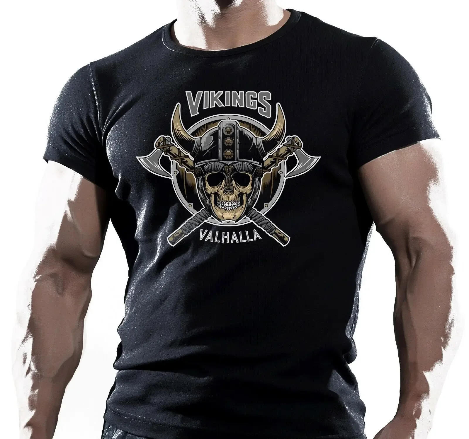 

Nordic Warrior Valhalla Gym Bodybuilding MMA Combat Training T-Shirt 100% Cotton O-Neck Short Sleeve Summer Casual Mens T-shirt
