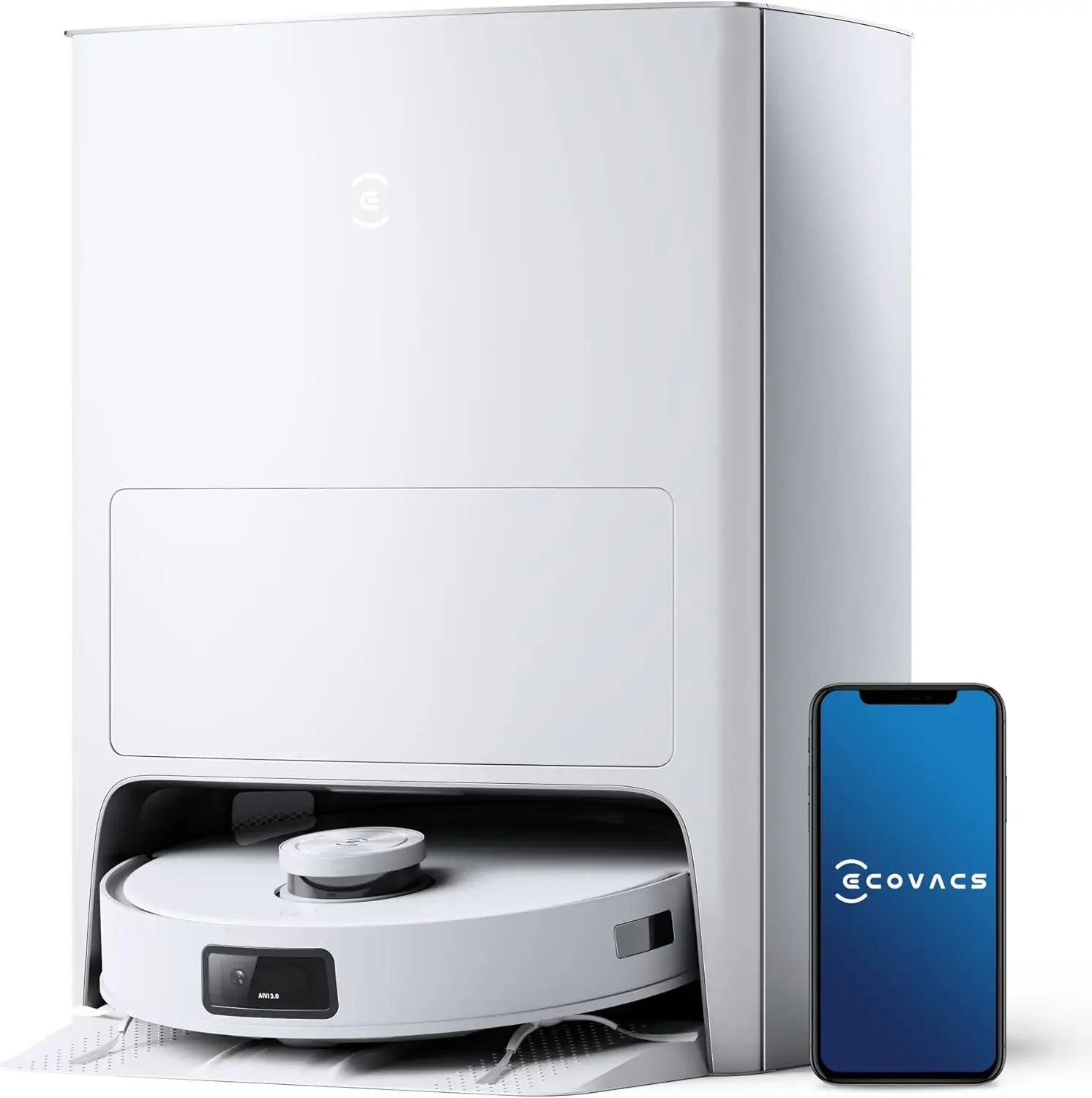 

Робот-пылесос и швабра ECOVACS DEEBOT T10 OMNI — самоопорожняющийся, автоматическая уборка швабры, сушка горячим воздухом, всасывание 5000 Па, совершенно новый ​