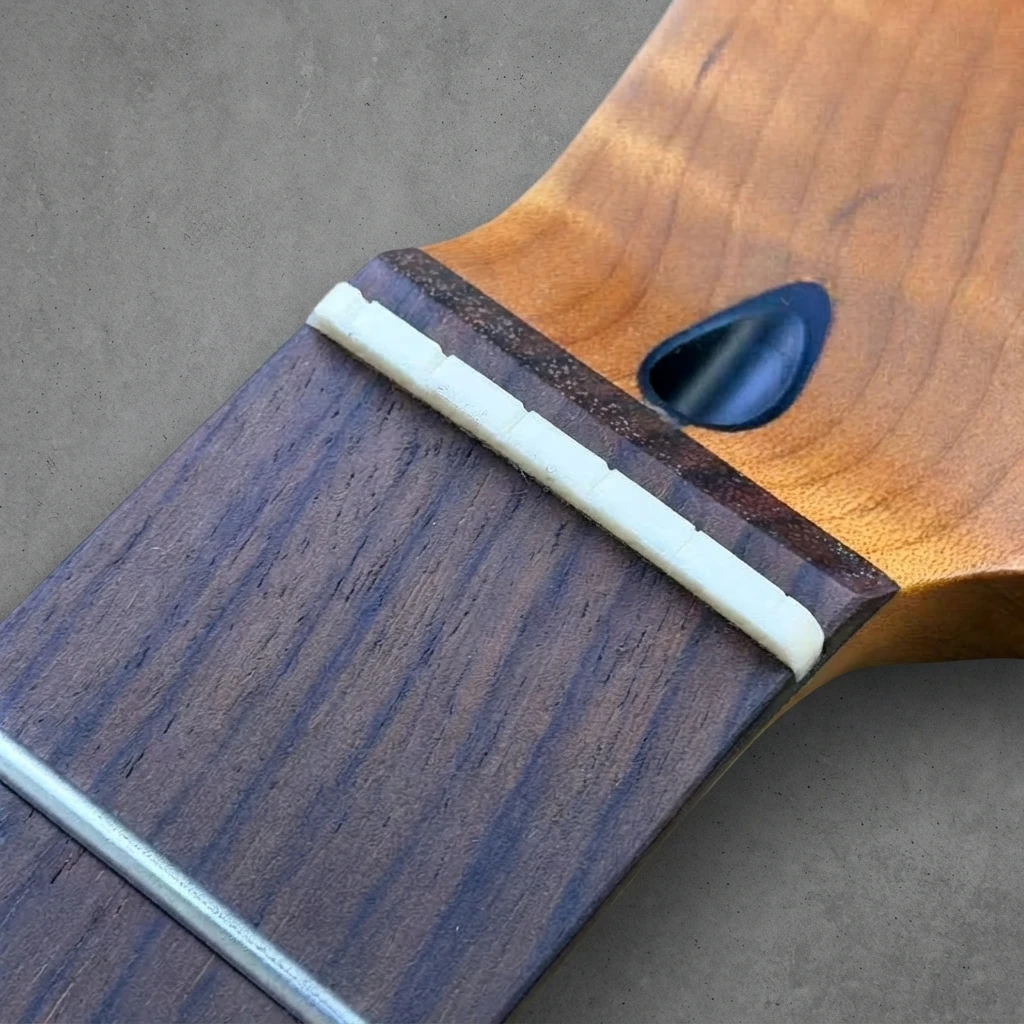 Roasted Construction Right Handed TL Neck, Reverse Headstock, Dark Fretboard, 22 Frets, Truss Rod, Standard Scale, 56mm Heel