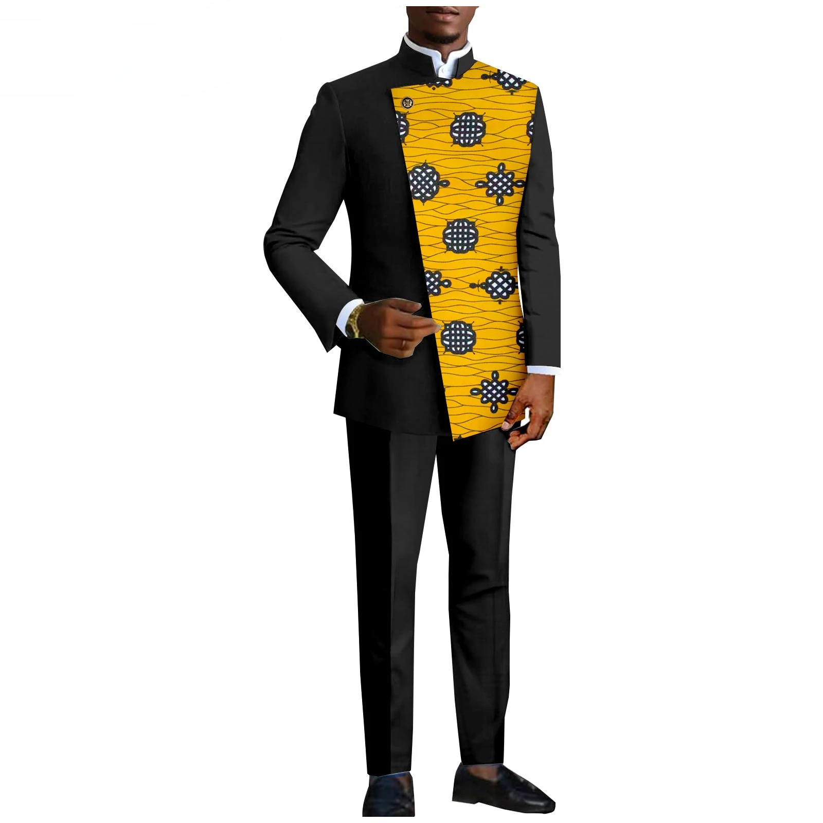 2025 Mixed color new Men\'s Business Casual Slim suit Wedding suit for men (top + pants) Men\'s clothes (can be customized)
