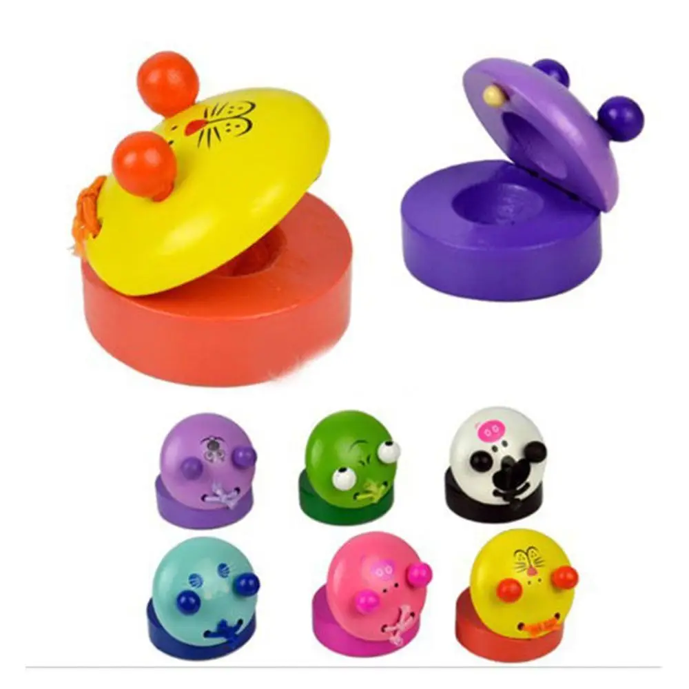 

Cartoon Lovely Gift Children Kid Animal Design Education Toy Percussion Instrument Castanet Musical Instrument