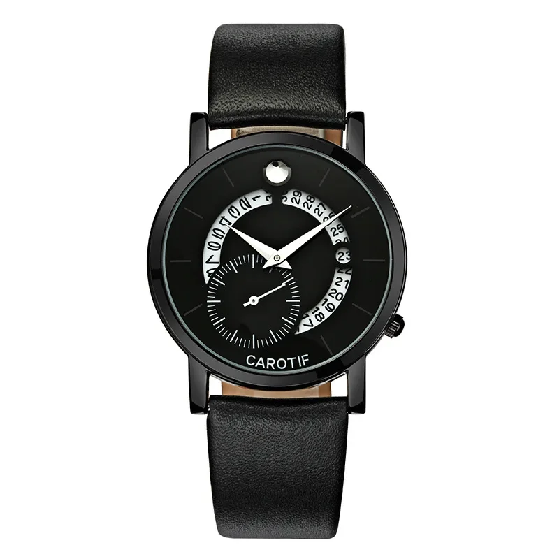 

Carotif Leather Ultra-Thin Couple Watch a Pair of Belt Fashion Watch Waterproof Quartz Watch