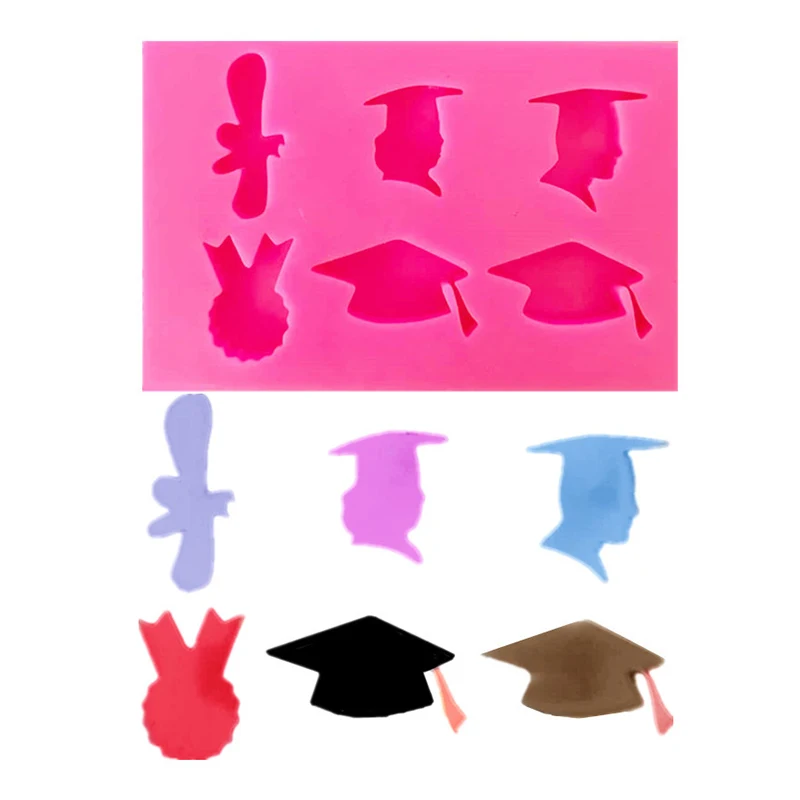 Graduation Cap Fondant Silicone BPA Free And Safe For Making Hot Chocolate Bomb