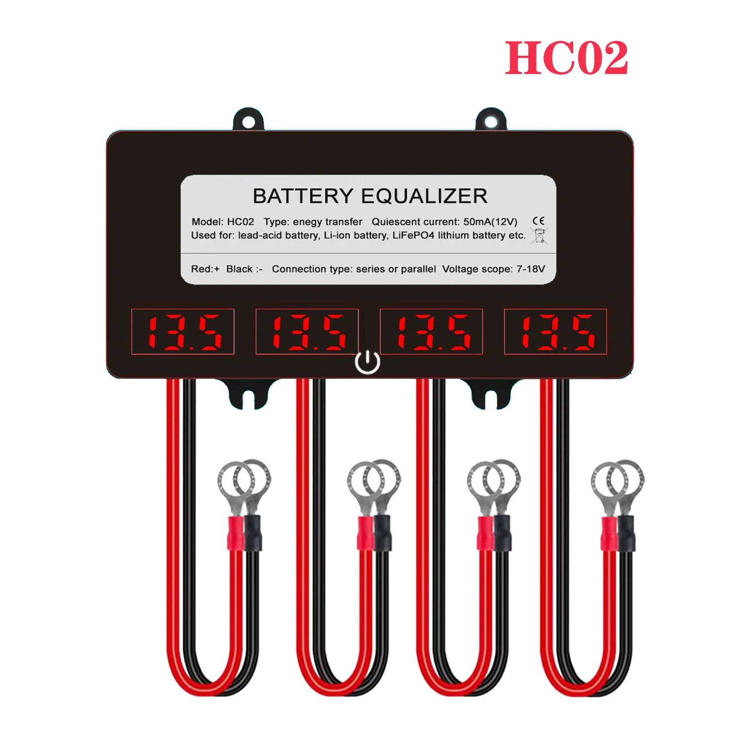 ANGUI Batterij Equalizer BM104S 4 x 12V HC02 KBM104S KBX104S 48V LTO NCM LFP Spanningsbalancer Lader Ontladingsregelaar Actief