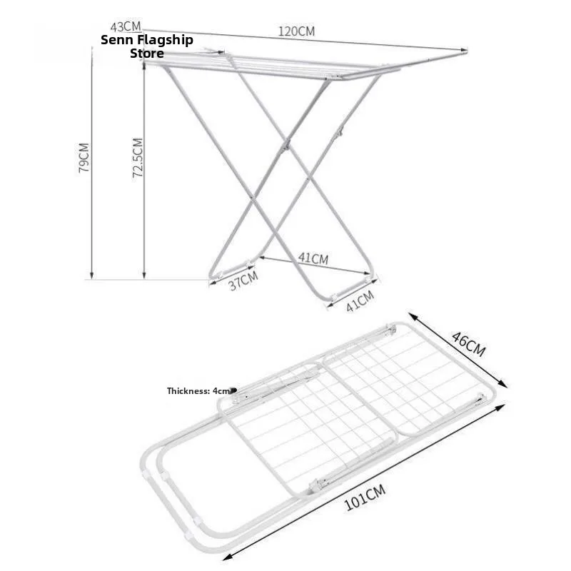 

Bedroom Balcony Clothes Drng Ra Simple Hanging Clothes Hanger Storage Organizer Iron Art ABS Hook Anti-Slip Texture Multi...