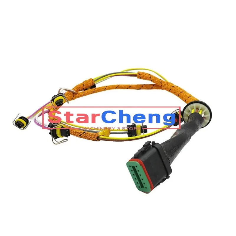 

for Caterpillar 325D 329D Car Trunk 222-5917 2225917 520-1511 Fuel Injector Wiring Harness C7 Excavator Harness Fit Accessories