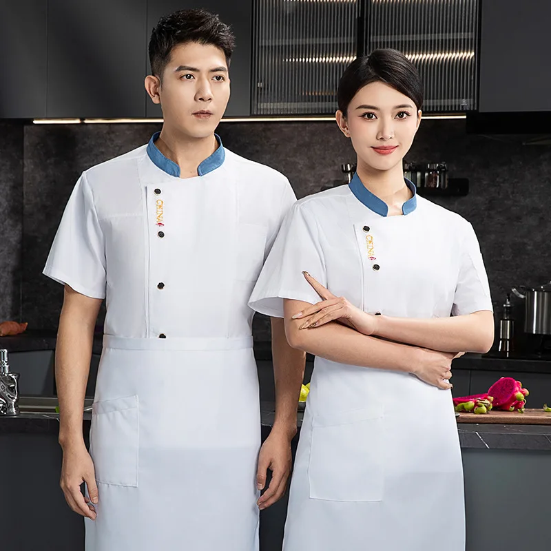 Restauracja Kantine Kawiarnia Kuchnia Strój Roboczy Krótki Rękaw Restauracja Zachodnia Sklep z Stekami Piekarnia Cukiernia Letnia Kuchnia